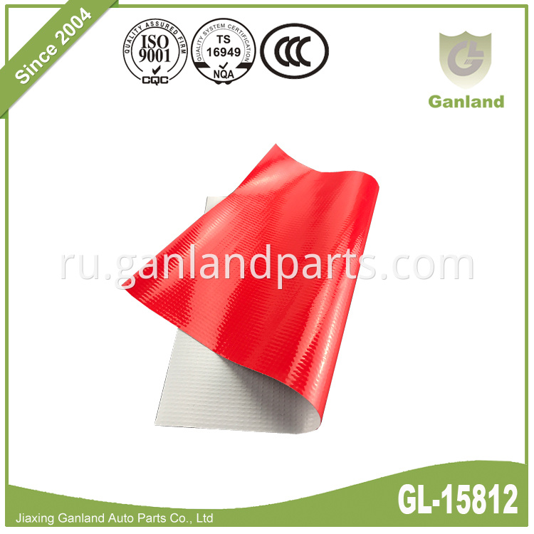 Red PVC Tarpaulin GL-15812-2